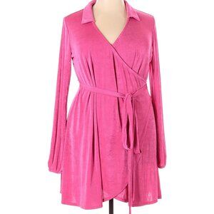 Pink Wrap Dress, Size XXL